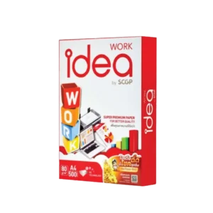 IDEA WORK กระดาษถ่ายเอกสาร A4 80 แกรม 500 แผ่น/รีม